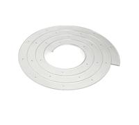 Topper Torta Acrilico Topper Decorazione Ornamento Cake Wrap a Concentriche Sovrapposte Finitura Liscia Minimalista con Fori per Personalizzare con Adatto per Cerimonie Feste Ricorrenze, 30cm