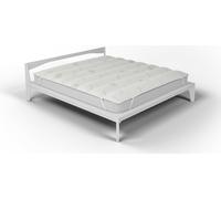 Topper Trapuntato Imbottito Singolo con Elastici Aloe Vera Bianco