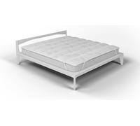 Topper Trapuntato Imbottito Singolo con Elastici Bamboo Bianco