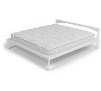 Topper Trapuntato Imbottito Singolo con Elastici Grigio Chiaro