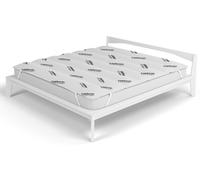 Topper Trapuntato Imbottito Singolo con Elastici Grigio Chiaro