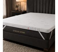 Topper Una Piazza e Mezza Memory Foam Alta Densità 120x190x5cm, Ergonomico | Correttore Materasso, Anallergico e Antibatterico, 4 Elastici, Topper 120x190 Ortopedico Lavabile in Lavatrice, Made in Italy
