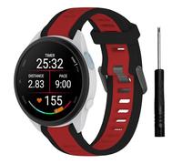 TopPerfekt Braccialetti sportivi compatibili con Garmin Forerunner 165/165 Music Watch Band Cinturino regolabile in silicone sportivo per Forerunner 570 42 mm/Vivoactive 6 per uomini e donne, 5.5