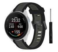 TopPerfekt Braccialetti sportivi compatibili con Garmin Forerunner 165/165 Music Watch Band Cinturino regolabile in silicone sportivo per Forerunner 570 42 mm/Vivoactive 6 per uomini e donne, 5.5