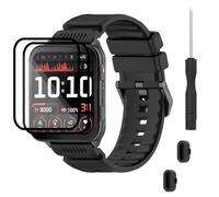 TopPerfekt Cinturini compatibili con Garmin Venu X1, cinturino in morbido silicone, impermeabile, regolabile, cinturino sportivo di ricambio per smartwatch Venu X1, per donne e uomini, 5.5’’~8.7