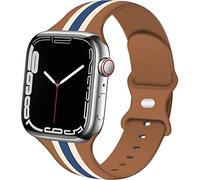 TopPerfekt Cinturini sportivi di design compatibili con Apple Watch da uomo e donna, cinturino in silicone morbido alla moda per iWatch Collection 8/7/6/5/4/3/2/1/SE/SE Ultra, 42mm/44mm/45mm/49mm