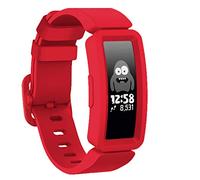 TopPerfekt - Cinturino Compatibile con Fitbit Ace 2 per Bambini 6, in Morbido Silicone, Impermeabile, per Ragazzi e Ragazze, Compatibile con Fitbit Ace 2 Cinturino (1-Rosso)