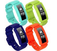 TopPerfekt - Cinturino Compatibile con Fitbit Ace 2 per Bambini 6, in Morbido Silicone, Impermeabile, per Ragazzi e Ragazze, Compatibile con Fitbit Ace 2 Cinturino (4-Pezzi 2)