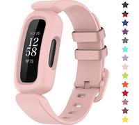 TopPerfekt - Cinturino compatibile con Fitbit Ace 3 per bambini, in morbido silicone, impermeabile, accessorio per lo sport e Senza metallo (Rosa chiaro)