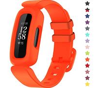 TopPerfekt - Cinturino Compatibile con Fitbit Ace 3 per Bambini, in Morbido Silicone, Impermeabile, Accessorio per Lo Sport e Senza Metallo (Arancione.)