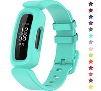 TopPerfekt - Cinturino compatibile con Fitbit Ace 3 per bambini, in morbido silicone, impermeabile, accessorio per lo sport e Senza metallo (Blu lago)