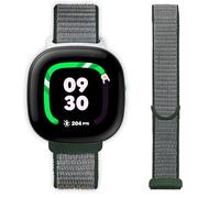 TopPerfekt Cinturino compatibile con Fitbit Ace LTE, morbido e resistente, in velcro, impermeabile, traspirante, cinturino di ricambio sportivo, 114mm-198mm, Nylon, Nessuna pietra preziosa