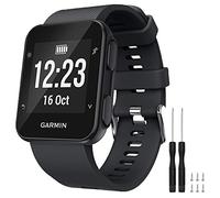 TopPerfekt Cinturino Compatibile con Garmin Forerunner 35, Cinturino di Ricambio in Morbido Silicone per smartwatch Garmin Forerunner 35, Adatto per Polsi da 130 a 230 mm