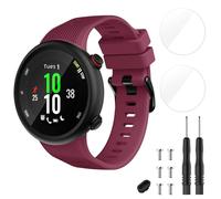 TopPerfekt Cinturino compatibile con Garmin Forerunner 45 e 2 pellicole protettive per lo schermo, cinturino di ricambio sportivo in silicone per Forerunner 45