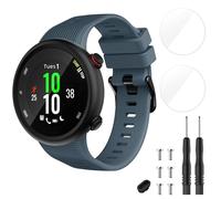 TopPerfekt Cinturino compatibile con Garmin Forerunner 45s e 2 pellicole protettive per lo schermo, cinturino di ricambio sportivo in silicone per Forerunner 45s