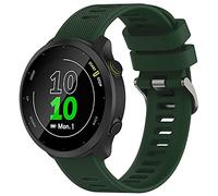 TopPerfekt Cinturino compatibile con Garmin Forerunner 55 20 mm Soft Silicone Replacement Watch Band Strap Wristband for Forerunner 158/645/245/venu/Watch Active 2/Galaxy Watch 4 42 mm, silicone, non