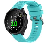 TopPerfekt Cinturino compatibile con Garmin Forerunner 55 20 mm Soft Silicone Replacement Watch Band Strap Wristband for Forerunner 158/645/245/Venu/Watch Active 2/Galaxy Watch 4 42 mm, 20 mm