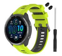 TopPerfekt Cinturino compatibile con Garmin Forerunner 965, cinturino di ricambio in morbido silicone per smart watch 965 per donne e uomini, colore: nero lime