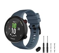 TopPerfekt - Cinturino di Ricambio Compatibile con Garmin Forerunner 45, in Silicone, per Forerunner 45 e Swim 2 (Ardesia)