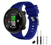 TopPerfekt Cinturino di ricambio compatibile con Garmin Forerunner 45s, cinturino sportivo in silicone per Forerunner 45s, colore blu navy