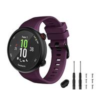 TopPerfekt - Cinturino di Ricambio Compatibile con Garmin Forerunner 45s, in Silicone, per Forerunner 45s (Viola)