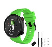 TopPerfekt - Cinturino di Ricambio Compatibile con Garmin Forerunner 45s, in Silicone, per Forerunner 45s (Verde)