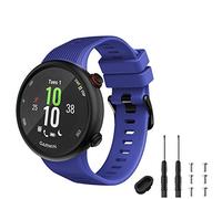 TopPerfekt - Cinturino di Ricambio Compatibile con Garmin Forerunner 45s, in Silicone, per Forerunner 45s (Blu)
