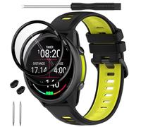 TopPerfekt Cinturino di ricambio compatibile con Garmin Forerunner 970, cinturino di ricambio in morbido silicone adatto per smartwatch Garmin Forerunner 965/955/Descent G1, per donne e uomini, 5.5’’~