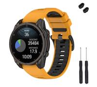 TopPerfekt Cinturino di ricambio da 20 mm compatibile con Garmin Fenix 8 43 mm, morbido cinturino di ricambio in silicone per Descent Mk3/Mk3i 43mm/Fenix 7S/6S/5S/Instinct 2S Smart Watch per donne e