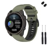TopPerfekt Cinturino di ricambio da 20 mm compatibile con Garmin Fenix 8 43 mm, morbido cinturino di ricambio in silicone per Descent Mk3/Mk3i 43mm/Fenix 7S/6S/5S/Instinct 2S Smart Watch per donne e