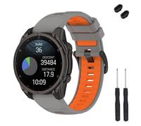 TopPerfekt Cinturino di ricambio da 22 mm compatibile con Garmin Fenix 8 da 47 mm, cinturino di ricambio in morbido silicone per Instinct 3 45 mm/Tactix 8 47 mm/Descent G1/G2 Smart Watch per donne e