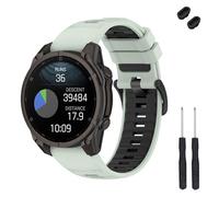 TopPerfekt Cinturino di ricambio da 22 mm compatibile con Garmin Fenix 8 da 47 mm, cinturino di ricambio in morbido silicone per Instinct 3 45 mm/Tactix 8 47 mm/Descent G1/G2 Smart Watch per donne e