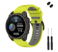 TopPerfekt Cinturino di ricambio da 22 mm compatibile con Garmin Fenix 8 da 47 mm, cinturino di ricambio in morbido silicone per Instinct 3 45 mm/Tactix 8 47 mm/Descent G1/G2 Smart Watch per donne e