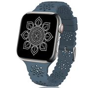 TopPerfekt Cinturino in pizzo compatibile con Apple Watch 38 mm, 40 mm, cinturino sportivo morbido e traspirante con fibbia classica per iWatch Serie SE 8 7 6 5 4 3 2 1 Ultra, 42mm/44mm/45mm/49mm