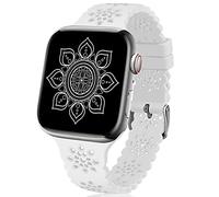 TopPerfekt Cinturino in pizzo compatibile con Apple Watch 38 mm, 40 mm, cinturino sportivo morbido e traspirante con fibbia classica per iWatch Serie SE 8 7 6 5 4 3 2 1 Ultra, 42mm/44mm/45mm/49mm