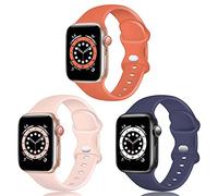 TopPerfekt Cinturino in silicone compatibile con Apple Watch 38/40/41/42/44/45/49 mm, cinturino di ricambio in silicone per iWatch Series 8 7 6 5 4 3 2 1 SE Ultra, 42/44/45/49mm M/L, Silicone