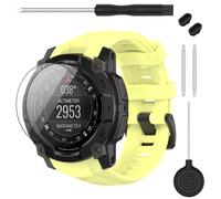 TopPerfekt Cinturino per orologio compatibile con cinturini Garmin Instinct E da 45 mm e 40 mm, cinturino di ricambio regolabile in morbido silicone compatibile con Garmin Instinct E Watch Band per
