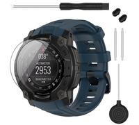 TopPerfekt Cinturino per orologio compatibile con cinturini Garmin Instinct E da 45 mm e 40 mm, cinturino di ricambio regolabile in morbido silicone compatibile con Garmin Instinct E Watch Band per