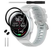 TopPerfekt Cinturino per orologio compatibile con Garmin Forerunner 970, cinturino di ricambio in silicone morbido adatto per Garmin Forerunner 965/955/Descent G1 smartwatch per donne e uomini, 5.5