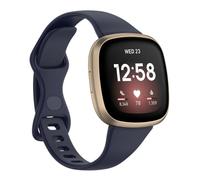 TopPerfekt Cinturino sottile compatibile con Fitbit Versa 4, unisex, regolabile, in morbido silicone, sportivo, cinturino di ricambio per Fitbit Versa 4/Versa 3/Sense/Sense 2, Piccolo, Silicone, Non