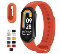 TopPerfekt Cinturino sportivo compatibile con Xiaomi Smart Band 10/9/8 per uomo e donna, morbido e traspirante, cinturino di ricambio per Xiaomi Mi Band 10/9/8, 5.5''-8.7'', Silicone, Senza Gemstone