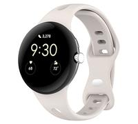 TopPerfekt Compatibile con Google Pixel Watch cinturino per donne uomini, sottile sottile ed elegante durevole morbido silicone sottile scava fuori cinturino sportivo per Google Pixel