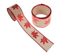 TOPPERFUN 1 Set Avvolgenti Natalizi da con Foglie Acero Decorativi per Dolci e Confezioni per Feste e Decorazioni da Te
