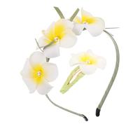 TOPPERFUN 1 Set Hawaii Hairband Perni Nozze Rosa Raso Accessori Per Festa Modellati Bobby Cerchietto Per Da Donna Accessorio Per Da Donna Tessuto