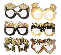 TOPPERFUN 1 set Occhiali Per La Stagione Della Laurea Estetica Per Il Ballo Di Fine Anno Accessori Fantastici Decorazioni Per Laureati Graziosi Ornamenti Per Occhiali 12 pezzi