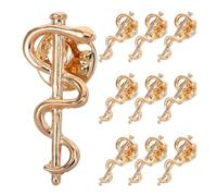 TOPPERFUN 10 Pezzi Spille a Forma in Lega Oro, Spilla Distintivo Compatto per Infermieri, Design per Abiti e Camicie