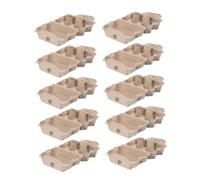 TOPPERFUN 10 pezzi Uova in Contenitore per Uova con Scomparti Protettivi Organizer per Frigorifero Materiale Cartaceo Antiodore e Resistente per Cucina e Conservazione Sicura