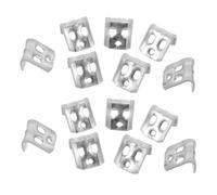 TOPPERFUN 100 Pezzi Ferramenta Per Divani Staffa Di Connessione Per Divano Componibile Raccordi Hardware Angolari Kit Riparazione Divano Silver Gomma Morbida