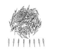 TOPPERFUN 100 Pezzi Piccoli Morsetti a Coccodrillo in Metallo Clip a Molla per Artigianato Supporto per Cartelli e Fascette Stringitubo Morsetti Versatili per Esposizione e Uso in Negozi