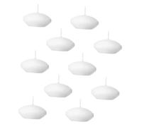 TOPPERFUN 10pezzi Candele Galleggianti Bianche Inodore Per Decorazioni Centrotavola Candele Galleggianti Per Feste e Matrimoni Atmosfera Romantica e Versatile